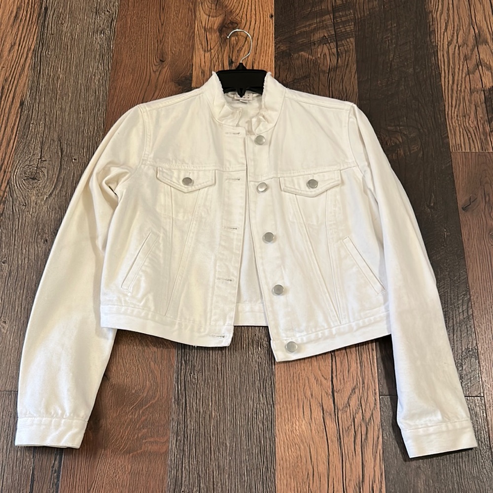 White denim jacket